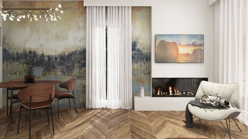 Soggiorno in stile contemporaneo di 35 di Nicoletta Russo Interior Designer