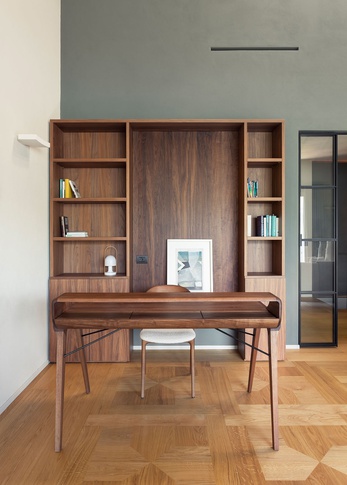 Soggiorno in stile moderno di 48 di Annalisa Carli Architetto