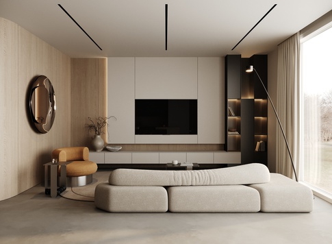Open Space in stile minimal di 240 di Aureainteriors