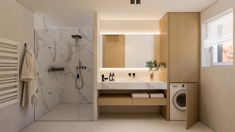 Bagno in stile contemporaneo di 8 di 1507 Interior studio Bagno in stile contemporaneo di 8 di 1507 Interior studio