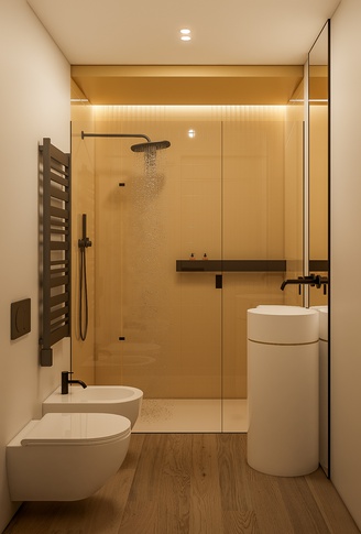 Bagno in stile moderno di 4 di 1507 Interior studio