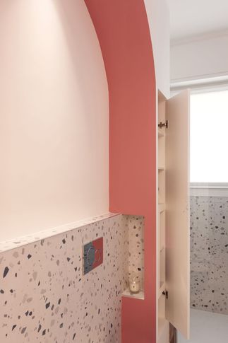 Bagno in stile contemporaneo di 6 di Facta Studio Architetti Milano
