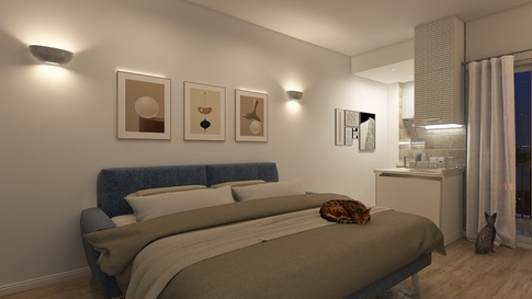 Open Space in stile moderno di 18 di Nicoletta Russo Interior Designer