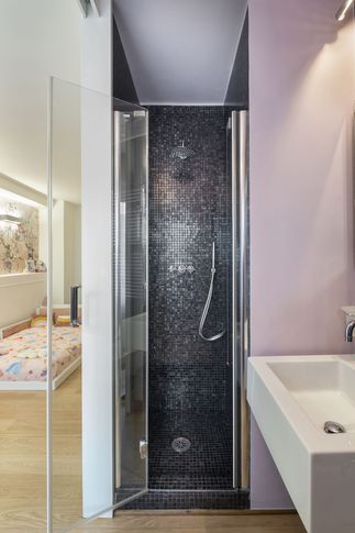 Bagno in stile contemporaneo di 3 di Bossi Vigorito Building Interior Bagno in stile contemporaneo di 3 di Bossi Vigorito Building Interior