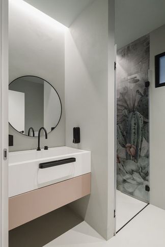 Bagno in stile contemporaneo di 4 di Tramas Bagno in stile contemporaneo di 4 di Tramas