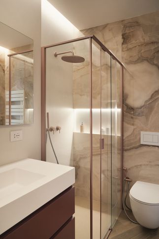 Bagno in stile contemporaneo di 6 di Valentina Buonanno