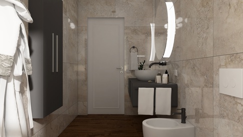 Bagno in stile contemporaneo di 7 di Nicoletta Russo Interior Designer Bagno in stile contemporaneo di 7 di Nicoletta Russo Interior Designer