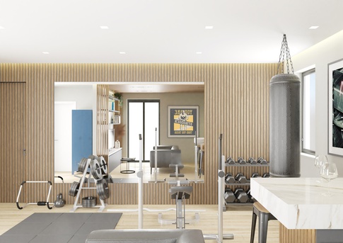 Open Space in stile contemporaneo di 38 di Arcangelo Primato