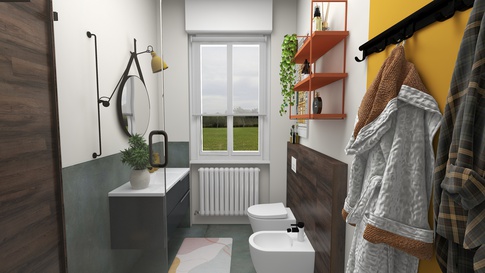 Bagno in stile urban di 5 di Arar Studio di Arar Muna Isabella Bagno in stile urban di 5 di Arar Studio di Arar Muna Isabella