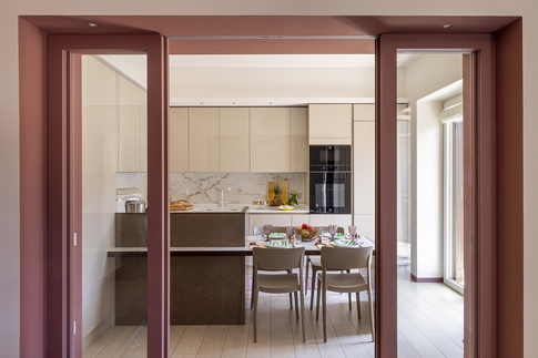 Cucina in stile contemporaneo di 15 di Michele Schiano Moriello - Interior designer