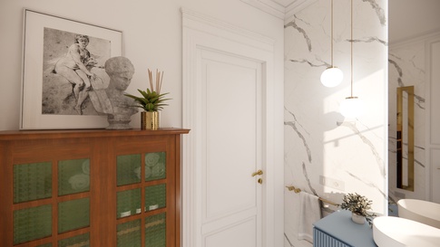 Bagno di Servizio in stile classico di 5 di Maison Monrò