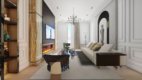 Soggiorno in stile classico di 20 di Salvatore Sito Interior Designer