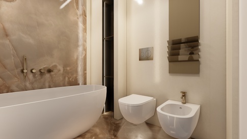 Bagno in stile contemporaneo di 5 di Areadieci architettura Bagno in stile contemporaneo di 5 di Areadieci architettura