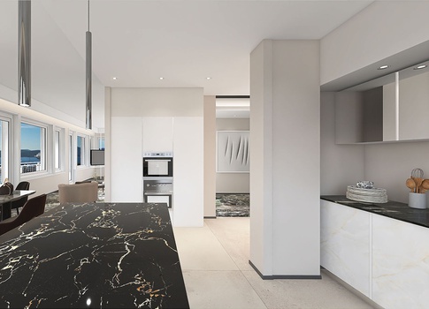 Cucina in stile contemporaneo di 50 di Giulia Grillo Architetto