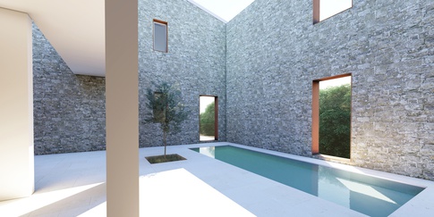 Open Space in stile mediterraneo di 3000 di ciquadro architetti