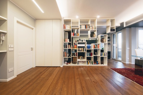 Open Space in stile contemporaneo di 51 di Annalisa Carli Architetto Open Space in stile contemporaneo di 51 di Annalisa Carli Architetto