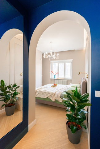 Camera da Letto in stile contemporaneo di 17 di Laura Mapelli Architetto