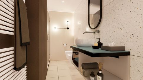 Bagno in stile moderno di 5 di Studio LABventinove