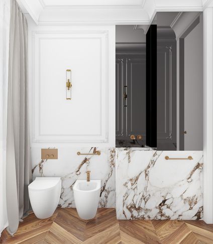 Bagno di Servizio in stile classico di 10 di Salvatore Sito Interior Designer