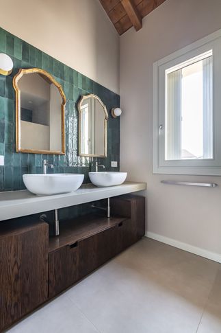 Bagno in stile retrò di 7 di Giulia Dagheti Architetto Bagno in stile retrò di 7 di Giulia Dagheti Architetto