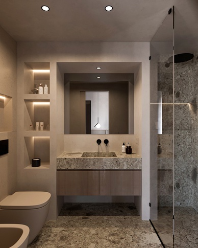 Bagno in stile moderno di 4 di doppiozero interior Bagno in stile moderno di 4 di doppiozero interior