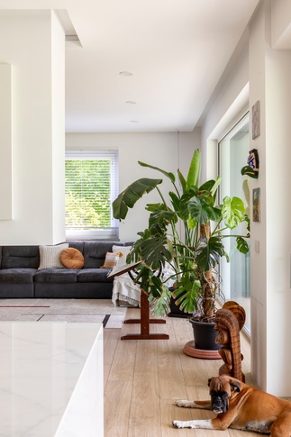 Soggiorno in stile contemporaneo di 65 di Caterina Scamardella Architetto