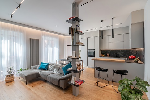 Open Space in stile moderno di 35 di MARTINA MAMELI ARCHITETTO