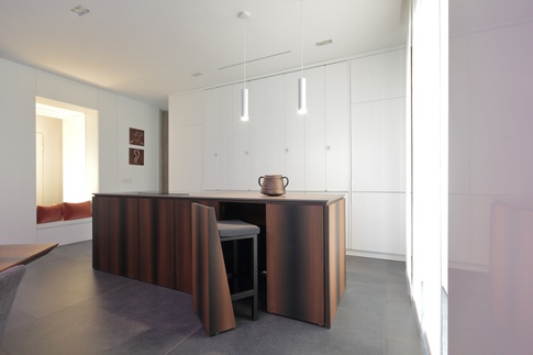 Open Space in stile contemporaneo di 65 di Paolo Basco Architetto Open Space in stile contemporaneo di 65 di Paolo Basco Architetto