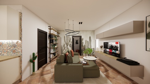 Open Space in stile mediterraneo di 35 di Maison Monrò
