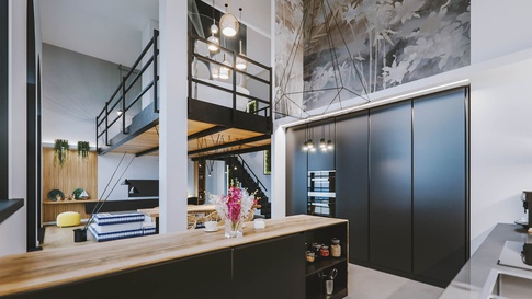 Open Space in stile contemporaneo di 62 di Annalisa Carli Architetto Open Space in stile contemporaneo di 62 di Annalisa Carli Architetto