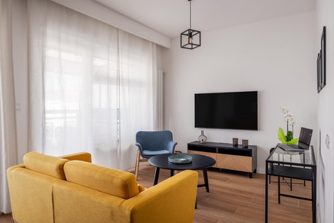 Soggiorno in stile scandinavo di 27 di Marila Fasulo Architetto Soggiorno in stile scandinavo di 27 di Marila Fasulo Architetto