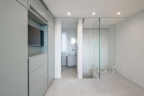 Open Space in stile moderno di 17 di Bossi Vigorito Building Interior