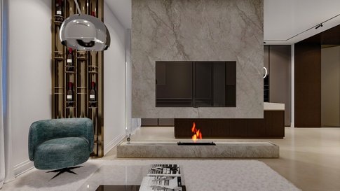 Open Space in stile contemporaneo di 40 di Areadieci architettura