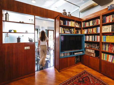 Soggiorno in stile vintage di 30 di Equus Architects