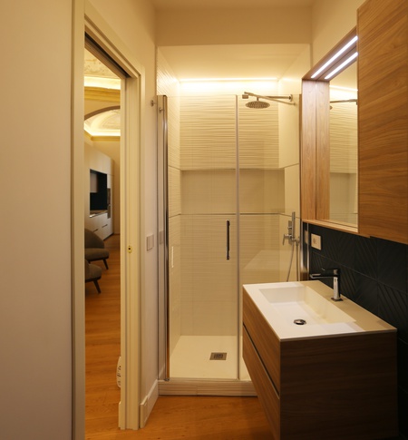 Bagno in stile contemporaneo di 4 di Carla Gatto Architetto Bagno in stile contemporaneo di 4 di Carla Gatto Architetto