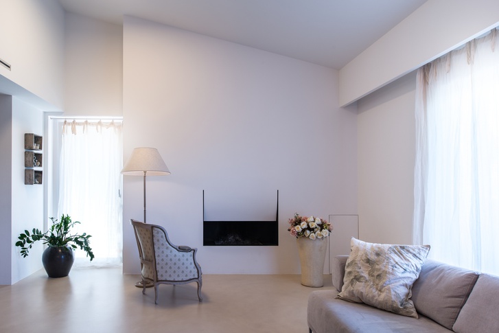 Soggiorno in stile moderno di 45 di L2 architecture + interior design