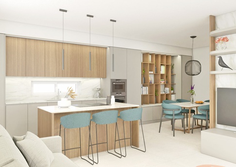 Open Space in stile contemporaneo di 34 di Arcangelo Primato Open Space in stile contemporaneo di 34 di Arcangelo Primato