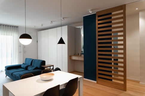 Open Space in stile nordico di 46 di Claudia Del Core Architetto