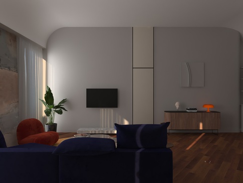 Soggiorno in stile contemporaneo di 20 di induestudio