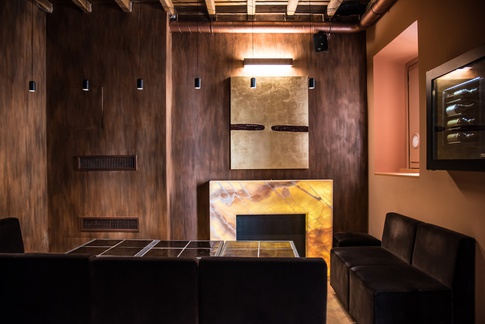 Open Space in stile glamour di 160 di Sara Lucci Architetto Open Space in stile glamour di 160 di Sara Lucci Architetto