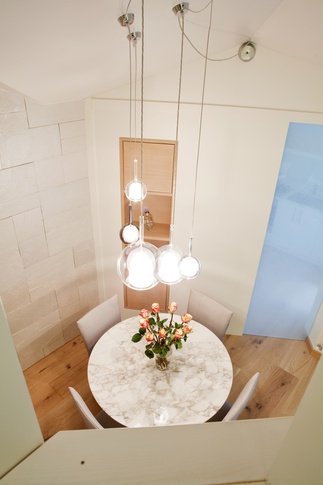 Sala da Pranzo in stile contemporaneo di 8 di Elena Vigano' Architetto