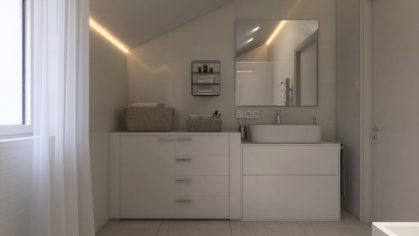 Bagno in stile moderno di 7 di Nicoletta Russo Interior Designer