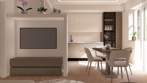 Soggiorno in stile contemporaneo di 24 di Melissa Domenici Architetto
