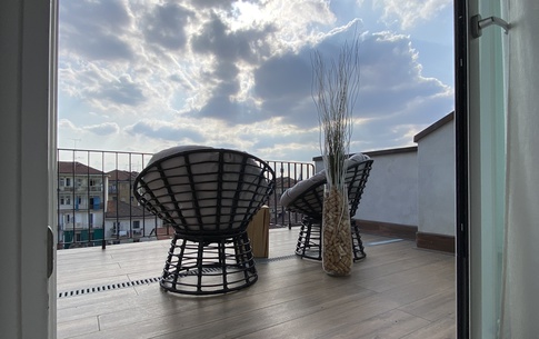 Terrazza in stile contemporaneo di 20 di kkarchitecture
