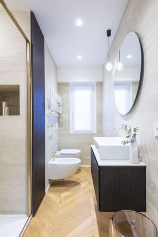 Bagno in stile contemporaneo di 5 di BB1 Architettura & Design