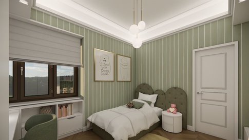 Cameretta Bambini in stile contemporaneo di 14 di Studio Gaetano Riccardelli