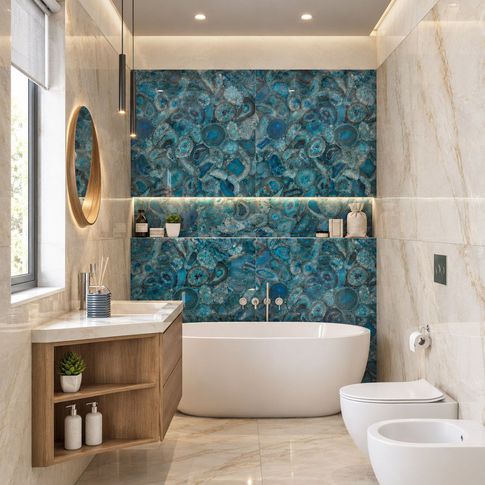 Bagno in stile contemporaneo di 5 di Arcangelo Primato Bagno in stile contemporaneo di 5 di Arcangelo Primato