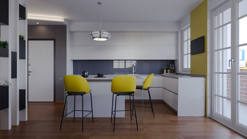 Cucina in stile art deco di 40 di Annalisa Carli Architetto