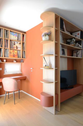Soggiorno in stile contemporaneo di 18 di Fiorenzo D'Onofrio Architetto