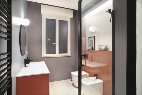 Bagno in stile pop art di 7 di Annalisa Buscarini Ingegnere Edile Architetto Bagno in stile pop art di 7 di Annalisa Buscarini Ingegnere Edile Architetto